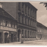Tschechien/Böhmen - Kostelec n.L., Straßen-/Gebäudeansicht sw-Fotokarte 1931