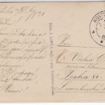 Tschechien/Böhmen - Kostelec n.L., Straßen-/Gebäudeansicht sw-Fotokarte 1931