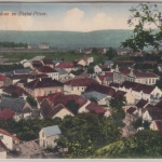 Tschechien - Vsetat-Privor, farb. Ortsansicht gelaufen 1912(?)