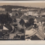 Tschechien - Klatovy Klattau Ortsansicht sw-Fotokarte gelaufen 1936