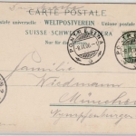 Schweiz - Unteralpina b. St. Moritz, sw-AK gelaufen Pontresina 1906