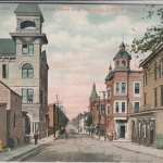 USA - Union Hill (New Jersey) Louis Street w. Turnhalle, farb.AK gelaufen 1911