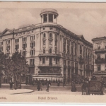 Polen - Warszawa Warschau Hotel Bristol, sw-AK gelaufen/Feldpost 1916