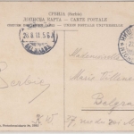 Serbien - Nisch Park und Burggasse, farb. AK gelaufen 1911