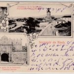 Serbien - Nisch, Souvenir de Nisch (Festung) sw-Mehrbild-AK gelaufen 1903