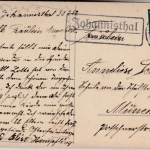 DR - Johannisthal ü. Kronach, Landpost-Ra2 a. Karte n. München 1934