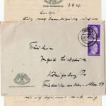 DR - Posen 1942 Hotel Ostland, Umschlag u. Briefpapier m. Hotelwerbung