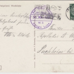 DR - Helgoland 1937, Auf hoher See MS Königin Luise, Karte n. Puchheim