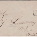 Preussen - 3 Sgr. Fr.Wilhelm, GA-Umschlag Ra2 Gnesen n. Breslau 1857