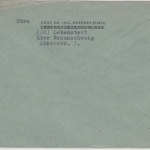 All.Bes. - Lebenstedt ü. Braunschweig, Poststelle I, Brief n. München 1946