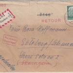BRD - 90 Pfg. Heuss II, Einschreibebrief n. SCHWEDEN, Dachau - Göteborg 1960