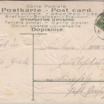 Glückwunsch - Neujahr Kind m. Geld-Bettdecke Prägekarte gelaufen Garching 1910