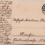 Glückwunsch - Neujahr Uhr mit Engel Farb-AK Weilheim 1907