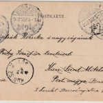 Bayern - 5 Pfg. Wappen, Karte n. UNGARN, Bad Reichenhall - Kun Sz. Miklos 1902