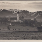 Bayern - Königsdorf Ortsansicht sw-Fotokarte gelaufen ca. 1940 Marke entfernt