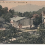 Bayern - Kochel Ortssansicht, farb. AK gelaufen 1913