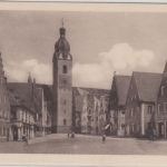 Bayern - Schwandorf Marktplatz sw-AK gelaufen 1928