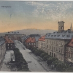Bayern - Wunsiedel Marktplatz Vogelperspektive farb. AK gelaufen 1910