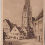Bayern - Nördlingen Holzmarkt sw-AK gelaufen 1925