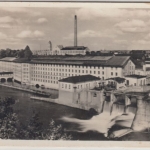 Bayern - Kempten Spinnerei u. Weberei Kottern, sw-Fotokarte gelaufen 1936