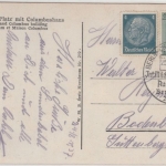 DR - 6 Pfg. AH ex Block u.a., Karte/Sondertarif n. TSCHECHIEN SST Berlin 1937