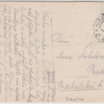 Tschechien - Hanusovice-Hradeckral 151, Bahnpost, karte Litice - Prag 1925