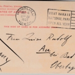 USA/Hawaii - 2 C. Grant GA-Karte Honolulu - Au b. Aibling 1923
