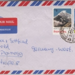 Nepal - Luftpostbrief Kathmandu - Planegg 1986