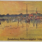 Dänemark/Schleswig - Sonderburg, Abstimmungsgebiet, farb. Künstler-AK 1921