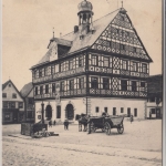 Bayern - Staffelstein Rathaus sw-AK gelaufen 1921