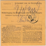 Bayern - 2 M. Ludwig/Volksstaat u.a., Paketkarte Nördlingen 2 - Nürnberg 1920