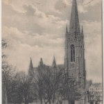 Hessen - Bad Nauheim Dankeskirche sw-AK gelaufen 1910