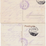 Baden-Württemberg - Zell i.W., 4 versch. Ortsansichten, gelaufen/Feldpost 1916