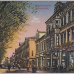 Niedersachsen - Wilhelmshaven Roonstraße, farb. AK gelaufen 1920