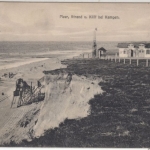 Schleswig-Holstein - Sylt Meer, Strand u. Kliff bei Kampen, sw-AK gelaufen 1913