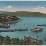 Schleswig-Holstein - Glücksburg Blick v. Aussichtsturm, farb. AK gelaufen 1915
