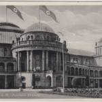 Hessen - Frankfurt a.M., Festhalle m. NS-Beflaggung, ungelaufen ca. 1935
