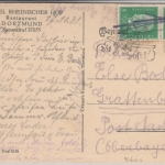 Nordrhein-Westfalen - Hotel Rheinischer Hof Innenansicht, sw-AK gelaufen 1931