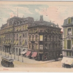 Baden-Württemberg - Mannheim Börse, farb. AK gelaufen 1911
