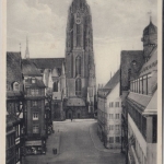 Hessen - Frankfurt a.M. Domstraße m. Dom, sw-Fotokarte ungelaufen ca. 1935