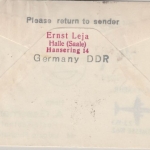 Österreich - DDR/Lufthansa, Leipziger Frühjahrsmesse Lupo-Drucksache Wien 1962