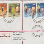Papua-Neuguinea - Telefomin 1.9.88, Einschreibebrief m. prov. R-Zettel