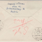 Österreich - SAS Eröffnungsflug Wien - Djakarta, Lupo-Einschreibebrief 1958