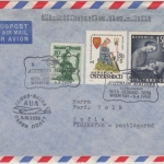 Österreich - AUA Eröffnungsflug Wien - Sofia, Luftpostbrief 1959