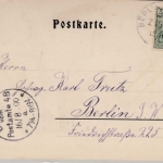 Thüringen - Erfurt Rathaus, sw-Prägekarte gelaufen 1900