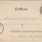 Sachsen - Waldheim Ortsansicht sw-AK gelaufen 1898