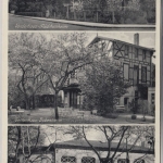 Thüringen - Bad Kösen sw-Mehrbild-AK gelaufen 1938, Marke abgefallen