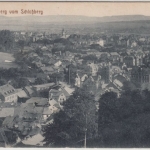 Thüringen - Sonneberg Stadtansicht v. Schlossberg, sw-AK gelaufen/Bahnpost 1916