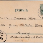 Sachsen-Anhalt - Ballenstedt Ortsansicht, sw-AK gelaufen 1902