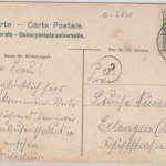 Thüringen - Saalfeld (Saale) Brücke m. Ortsansicht, farb. AK gelaufen 1908
